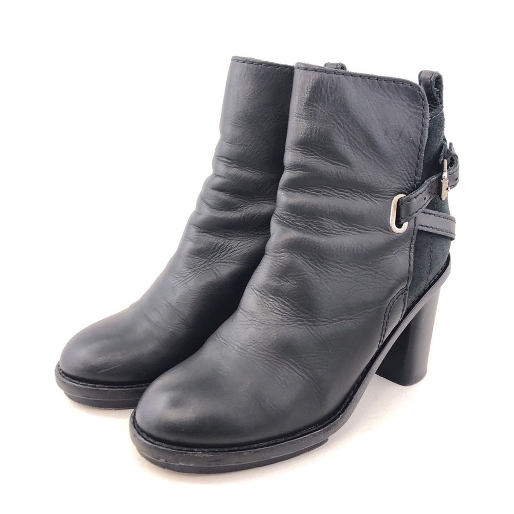 Acne Studios Cypress Black Leather Ankle Boots EUR 39 - Picture 3 of 15